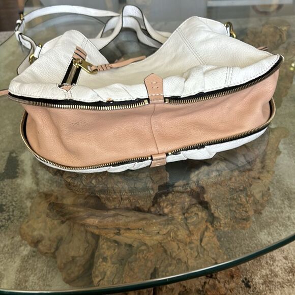 orYANY Melanie Convertible Leather Handbag White - Picture 3 of 5